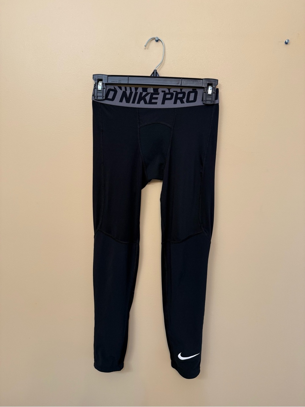 Nike Black Performance Leggings with White Swoosh